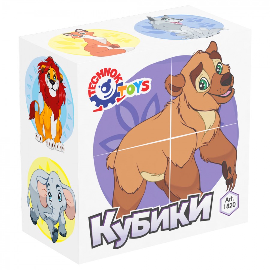 1820 Кубики Дикі тварини ТехноК